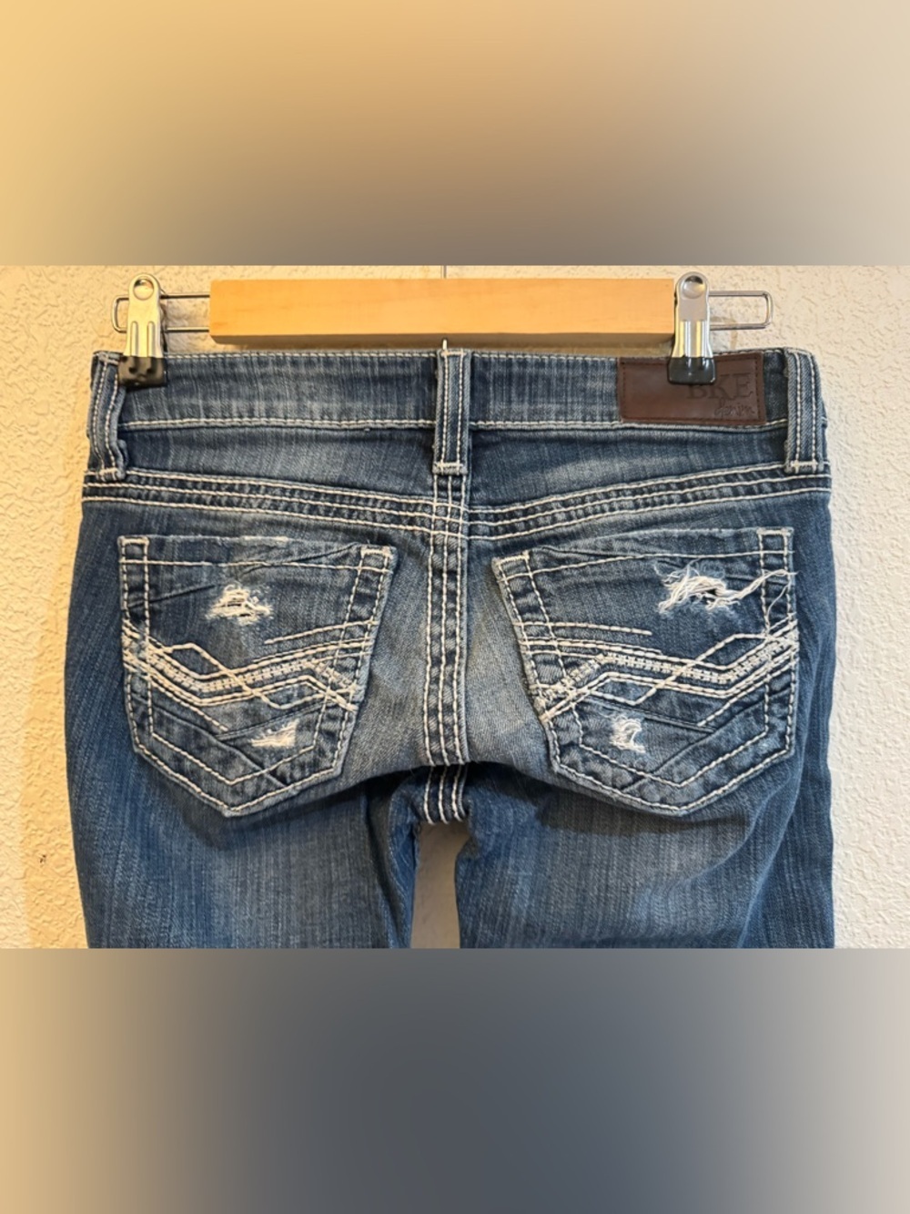 BKE starlite bootcut stretch 24R 24x 31.5 jeans